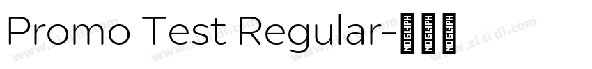 Promo Test Regular字体转换